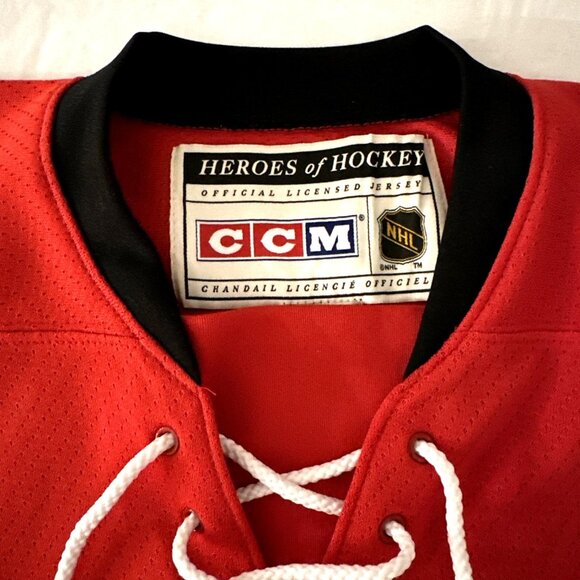 Bobby Hull 1957-58 Chicago Blackhawks CCM Heroes of Hockey Jersey Size 42 RARE - Picture 4 of 16